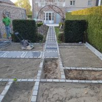 terras aanleggen, tegelwerken, kinkerwerken